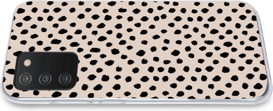 Coque Samsung Galaxy A33 5G - Pois - Zwart - Beige - Siliconen