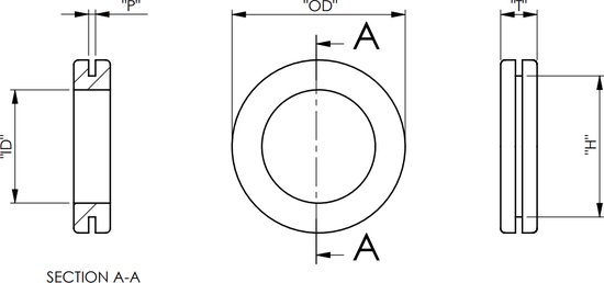 Hella Doorvoertule 12x7,5x3mm | Type: Doorvoertule | Buitendiameter: 20
