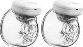 Youha® Dubbele draadloze borstkolven - elektrische draagbare borstkolf - makkelijk kolven - BPA-vrij - handsfree kolven - 24mm (28mm optioneel) - borstvoeding - dubbele borstkolven - 2x 240ML cups voor Moedermelk - Modern en makkelijk te gebruiken