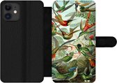 Bookcase Geschikt voor iPhone 12 Pro telefoonhoesje - Trochilidae - Oude meesters - Kunst - Met vakjes - Wallet case met magneetsluiting