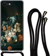 Cordon téléphonique - Chaîne téléphonique - Étui téléphone iPhone 8 - Nature morte aux fleurs - Maîtres anciens - Art - Siliconen - Bandoulière - Étui téléphone avec cordon