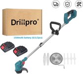 BrightWise® Drillpro Elektrische Grastrimmer Veelzijdig – Bosmaaier - Grastrimmer - Kantenmaaier - 2 Accu's