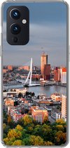 Geschikt voor OnePlus 9 hoesje - Rotterdam - Skyline - Boom - Siliconen Telefoonhoesje