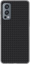 Geschikt voor OnePlus Nord 2 5G hoesje - Afbeelding - Zwart - Siliconen Telefoonhoesje