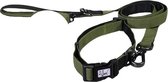 Leashr Hondenriem - Set - Leiband met Halsband - Waterafstotend - Vuilafstotend - Kwaliteit - Groen - Hond - L