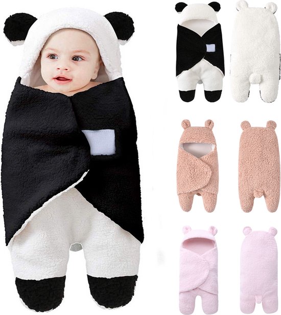 Leuke Cartoon| Baby Hooded| Wrap Deken Pasgeboren Baby Fleece Inbakeren Winter Warm Teddybeer |Peuter Slaapzak Met Oor 2022| Voor Kinderen
