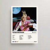 Dua Lipa Poster - Future Nostalgia Album Cover Poster - Dua Lipa LP - A3 - Dua Lipa Merch - Muziek