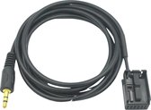 Auto Audio Aux Kabel Geschikt voor Ford - 6000CD - Audiokabel - Jack Kabel 3.5 mm to Port Ford - Zwart