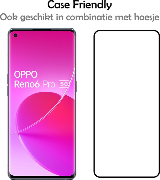 Protecteur d'écran OPPO Reno 6 Pro - Glas protecteur d'écran OPPO Reno 6 Pro - Glas protecteur d'écran OPPO Reno 6 Pro Extra fort - 2 pièces