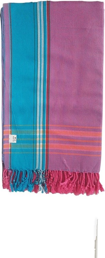 conjunctie kraan opschorten Kikoy pareo handdoek purple pink - beach pareo - wikkeldoek - 170x95cm |  bol.com
