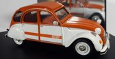 Citroën 2CV Spot 1976 (Wit/oranje) (9cm) 1:43 Vitesse - Modelauto - Schaalmodel - Miniatuurauto