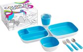 Munchkin Color Me Hungry 7-delige Kinderservies - Blue