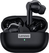 Lenovo Livepods LP1S Wireless Bluetooth 5.0 Earbuds - Volledig Draadloos In-Ear Oortjes - Waterproof IPX-4 - Siliconen Oordopjes - Universeel Apple/Samsung/Android/iPhone - Wit