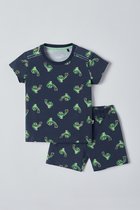 Woody - Unisex Pyjama - blauw krokodil print - 221-3-PZA-Z/998 - 18m