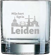 Gegraveerde Whiskeyglas 38cl Leiden