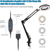 USB 3 Kleuren 64 LED 8 x Vergrootglas – Vergrootglas met lamp - Magnifier – Vergrootglas –  Huisverzorging lamp – Tafellamp – Lamp – 8 X inzoom vergrootglas - USB – 3 kleuren – 64