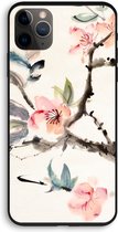 Case Company® - iPhone 11 Pro hoesje - Japanse bloemen - 100% Biologisch Afbreekbaar - Duurzaam - Biodegradable Soft Case - Milieuvriendelijke Print op Achterkant - Zwarte Zijkanten - Bescher