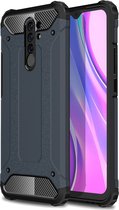 Xiaomi Redmi 9 Hoesje - Mobigear - Outdoor Serie - Hard Kunststof Backcover - Donkerblauw - Hoesje Geschikt Voor Xiaomi Redmi 9