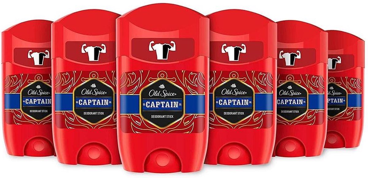 Goedkoopste Old Spice Deodorante Stick Captain (6 x 50 ml