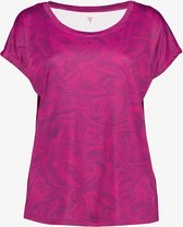 Osaga dames sport T-shirt met print - Roze - Maat XXL
