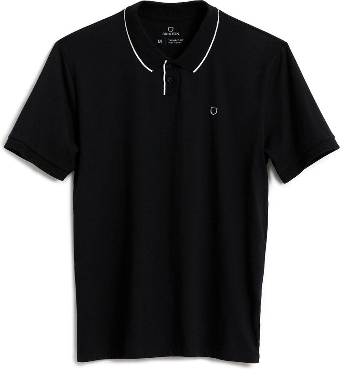 Brixton PROPER S/S POLO KNIT Heren T-shirt Zwart