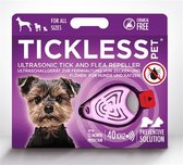 Tekenband en vlo afweer voor hond en kat roze - Tickless