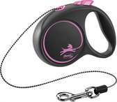 FLEXI | Flexi Rollijn Black Design Cord Roze