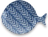 Tarhong voerschaal kat oasis melamine indigo blauw (16X12X2CM)