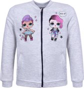 Grijs, gemêleerd sweatshirt met rits - LOL SURPRISE / 104 cm