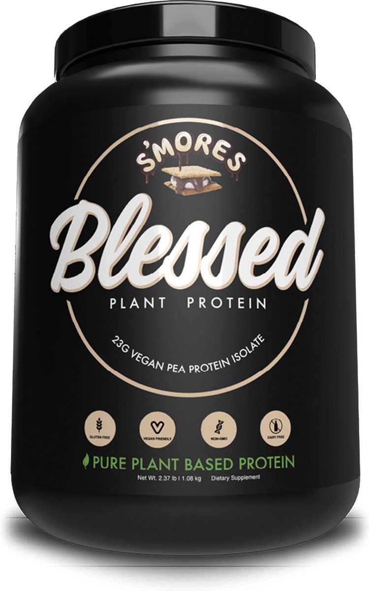 Vegan Protein / Proteïne - Blessed | Eiwitpoeder / Eiwitshake | 30 servings | S'mores