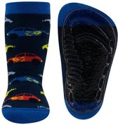Antislipsokken Donkerblauw met Raceauto's - 25/26