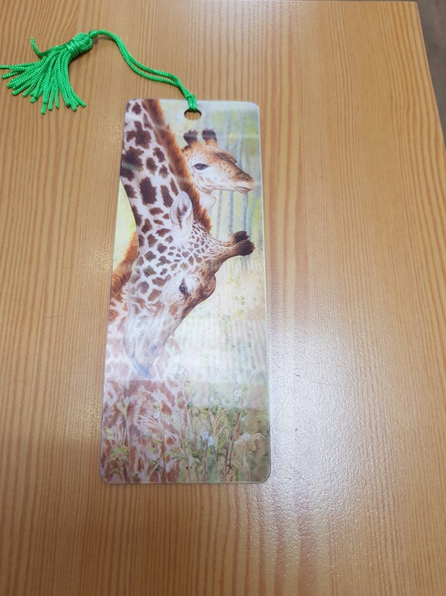 3d Boekenlegger giraf