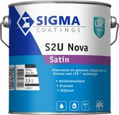 S2U Nova Satin 2,5 Liter Ral 9010 - Kras- en slijtvast - Niet vergelend - Goede dekking - Waterbasis