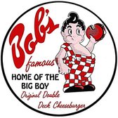 Bob's Famous Home Of The Big Boy Original Double Deck Cheeseburger Emaille Bord - 30 cm ø