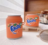 AirPods hoesje - AirPods 1/2 - Fanta - siliconen - case