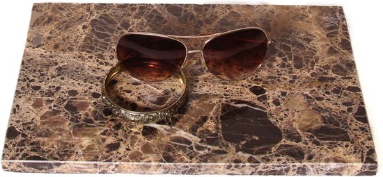 Beekwilder LVT Marble Brown - Sieraden houder - Plateau - Large - Marmer