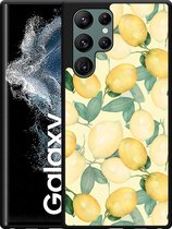 Galaxy S22 Ultra Hardcase hoesje Lemons - Designed by Cazy