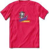 Fishing Equipment - Vissen T-Shirt | Grappig Verjaardag Vis Hobby Cadeau Shirt | Dames - Heren - Unisex | Tshirt Hengelsport Kleding Kado - Roze - M