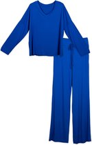 Viscose Pyjama Set Karoline / Blauw / one size