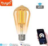 Tuya - Dimbaar E27 Wifi Smart Lamp - smart filament Lamp - Slimme Verlichting - slimme lamp