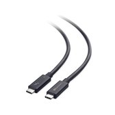 Cable Matters 107032-BLK-1m Thunderbolt 4 kabel - 40Gbps - Intel gecertificeerd - 100 W - 1m - Zwart