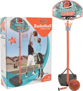 vidaXL Basketbalset draagbaar verstelbaar 180-230 cm