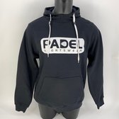 Hoodie Padel Sportswear Zwart / Wit Maat XXL