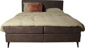 Slaapdirect Boxspring Trondheim 160x200 Elektrisch Verstelbaar | Complete set, inclusief hoofdbord + matras + topper