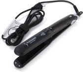 Amerce Stijltang - Steampod - Stoom - Draaibare kabel - 6 standen - tot 235 °C - Zwart