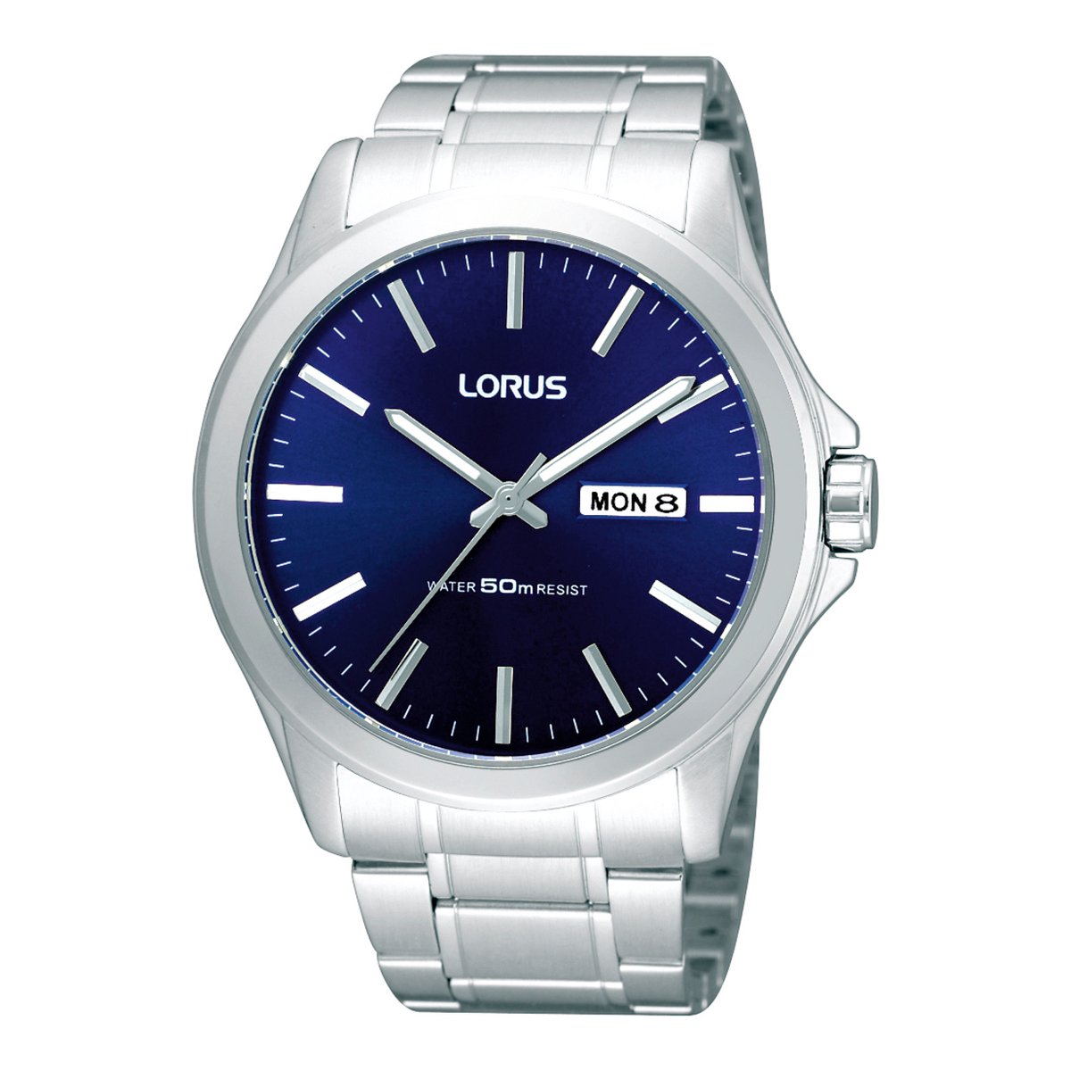 Lorus Rxn65Cx9 - Horloge - 42 mm - Staal - Zilverkleurig