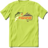 Fishing Club - Vissen T-Shirt | Grappig Verjaardag Vis Hobby Cadeau Shirt | Dames - Heren - Unisex | Tshirt Hengelsport Kleding Kado - Groen - M