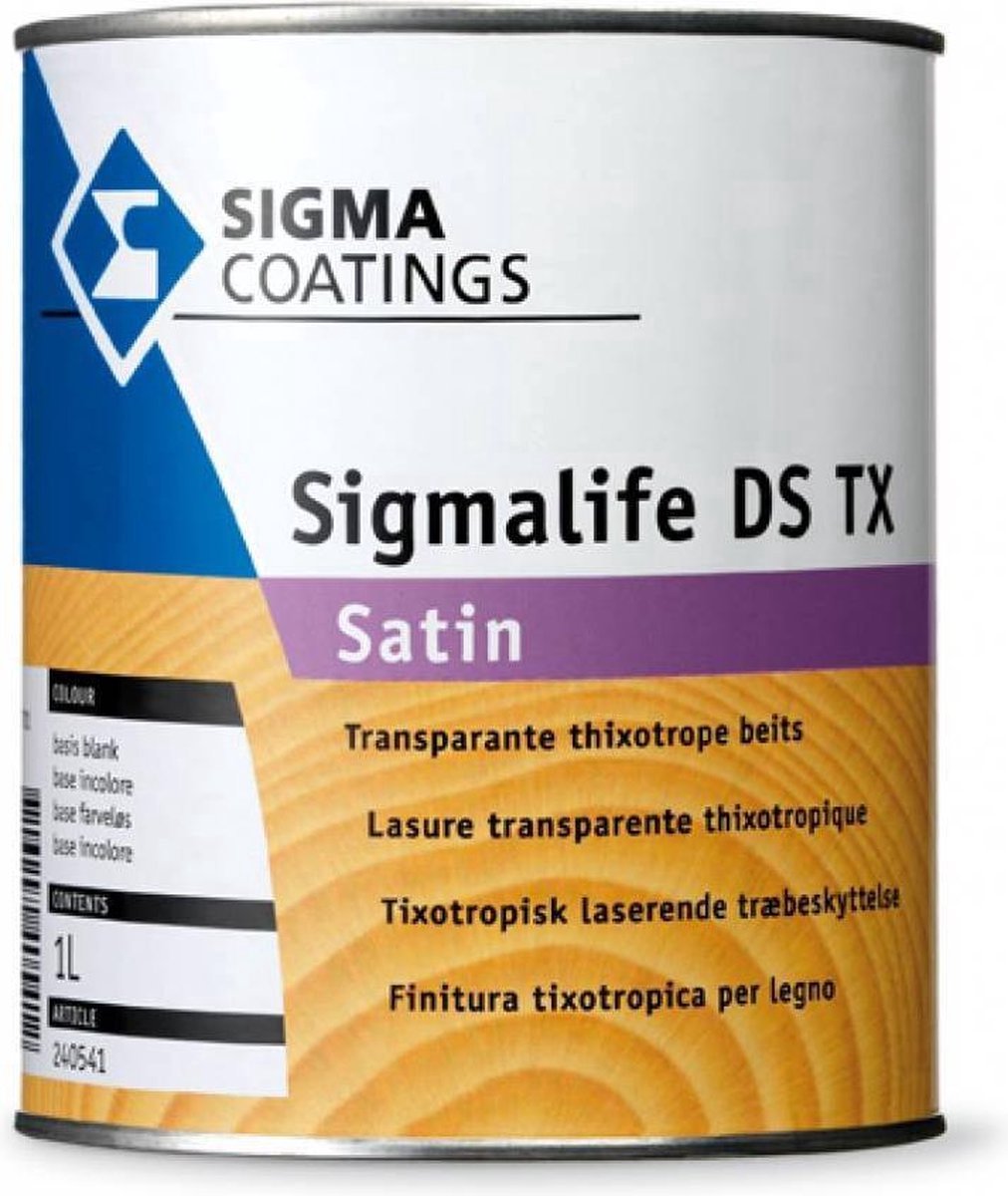 Sigma Sigmalife DS-TX Satin - 1 liter - transparant