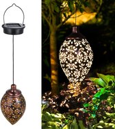 Tomshine Buitenlamp - Solar Hanglamp - Buitenverlichting - Led Verlichting - Verlichting - Hanglamp - Ideaal Voor Buiten - Zwart