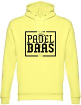 PADELBAAS Unisex Hoodie Coconut Yellow L